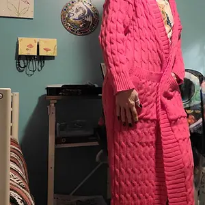 Product Review of Plus Plain Textured Drop Shoulder Cardigan, Casual Long Sleeve Pocket Coat for Women, Women's Plus Clothing for Spring & Fall from S**ē