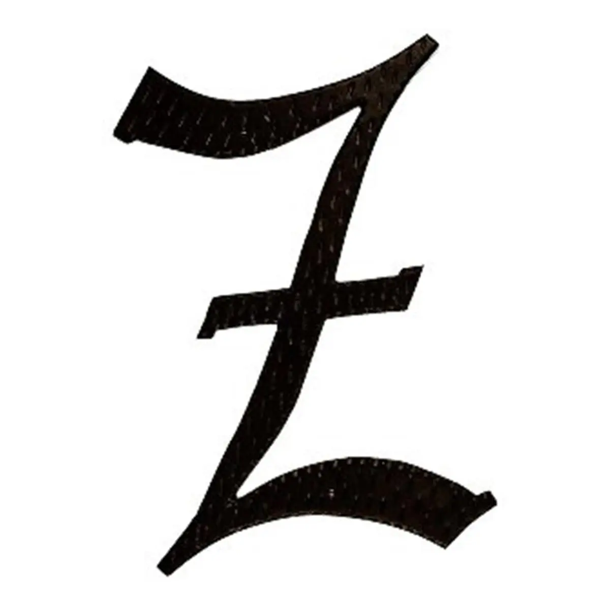 212 MAIN Hand-Mounted Aluminium Decorative Monogram Z Sign, 24 In. Home Accent Plaque with Mounting Kit, Montague Metal Products HAM-24-Z