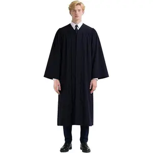 Unisex Matte Choir Robes & Graduation Gown - Polyester Formal Attire for Church Choir and High School Ceremony