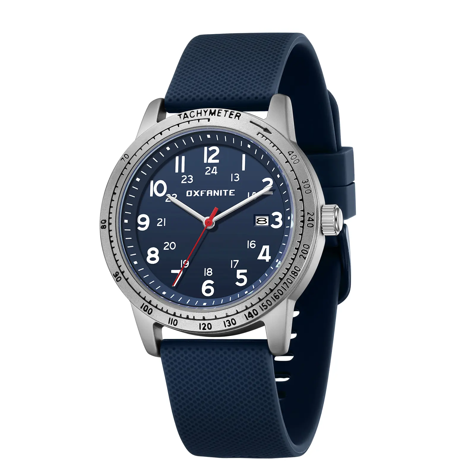 Men’s Watch Military Style Sporty Easy to Read Waterproof with Silicone Band Full Numerals Dial Analog Quartz Watches for Men