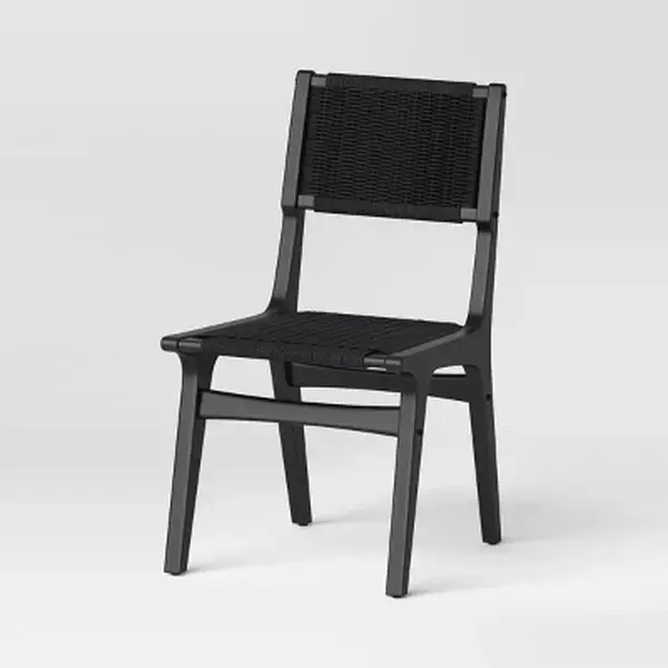 Ceylon Woven Dining Chair Black (FA) - Threshold