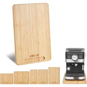 VEVOR Appliance Slider, Large 13x 16-inch, Rolling Sliding Tray with Silent Rubber Wheels Hollow Handle, Easy to Clean, Appliance Rolling Tray for Coffee Maker, Kitchen Countertop, Natural WoodVEVOR Super Brand Day