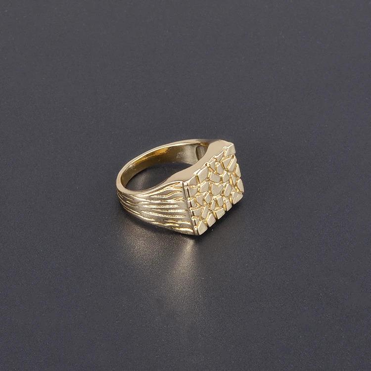 Gold Signet Ring for Men |   Bold Vintage Fashion Jewelry
