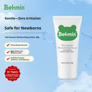 Bekmin Oatmeal Essence Moisturizing Lotion 60g, Baby & Children Body Cream, Hydrating Skin Care, Nourishes And Protects Skin, Gentle Formula, Ideal for Sensitive Skin, Safe For Newborns