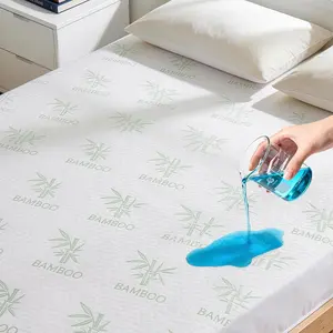 Mattress Protector California  Size, Cooling Breathable Mattress Cover for California  Bed, Noiseless Bed Pad Cover, Deep Pocket 6''-18'', Green