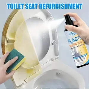 100ML Yellowing Plastic Cleaner Spray, Fast-Acting Formula for Air Conditioning & Car Headlights/dashboards, Safe and Efficient