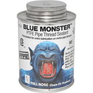 Blue Monster 4000284 8 oz Mill Rose Pipe Thread Sealant - White