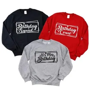 Birthday Party Matching Sweatshirts, It's My Birthday Sweatshirt, Birthday Crew Hoodie, Birthday Squad Sweatshirt, Girl Birthday Celebration Hoodie, Birthday Vibes Matching Sweatshirts