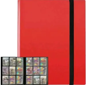 9 pocket red basic binder