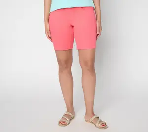 Belle by Kim Gravel Petite TipleLuxe Twill 5- Pocket Short