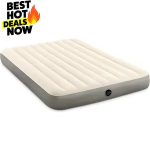 10in Bed Height Dura-Beam Standard Single-High Air Mattress: Fiber-Tech – 300lb Weight Capacity – Pump Sold Separately Air Mattress Dura Beam Airbed Guest Bed Air Mattres Camping Air Mattress Portable Bed Temporary Bed Inflatable Mattress best Mattress 1
