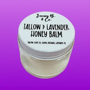Janey B. & Co. Lavender Tallow Balm - Deep Moisturizing Body Care Moisturizer