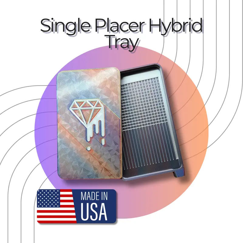 Single Placer Hybrid Grid Diamond Art Tray