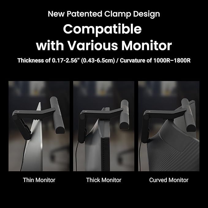 Monitor Light Bar, Eye-Care USB Reading LED Task Lamp with Touch Control, No Screen Glare Dimmable Desk Lamp Computer Monitor Light Bar USB LED Hanging Light for Screen Home Office light-up board