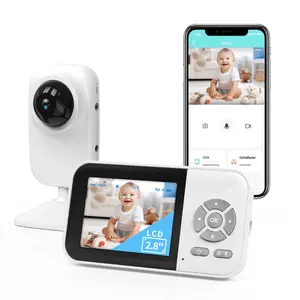 Video Baby Monitor with Camera 2.8″ Display 1200ft Range Auto Night Vision 5 Lullabies Portable Sound & Video Monitor for Baby or Elderly No WiFi Required