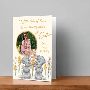 Custom Easter Card for Grandparents – 5x8 Folded (10x8 Open) – A heartfelt keepsake filled with love to make their Easter unforgettable