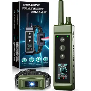 4300FT Remote Dog Training Collar with Shock-Lock, IPX7 Waterproof E-Collar for 8-150 LBS Dogs, Rechargeable Training Device with 4 Modes, Light for Night Walks, Adjustable Strap for Small to Large Breeds dog lick mat slow eating