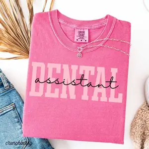 Comfort Colors  Dental Hygienist Shirt Dental Assistant Grad Tee For Hygienist Dental Hygienists Dental Clinic Shirts Dental Squad Tees Fabric Top