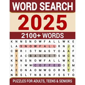 Word Search Puzzles for Adults: Large Print Word Search Puzzle Book for Adults, Relaxing Word Search Puzzle Book for Adults, Teens and Seniors Paperback – November 29, 2024