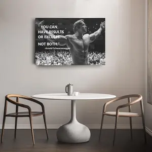 Arnold Schwarzenegger Quote – Gym Motivation Wall Art, Bodybuilding Decor, Fitness Legend Poster, Gift for Workout Enthusiasts