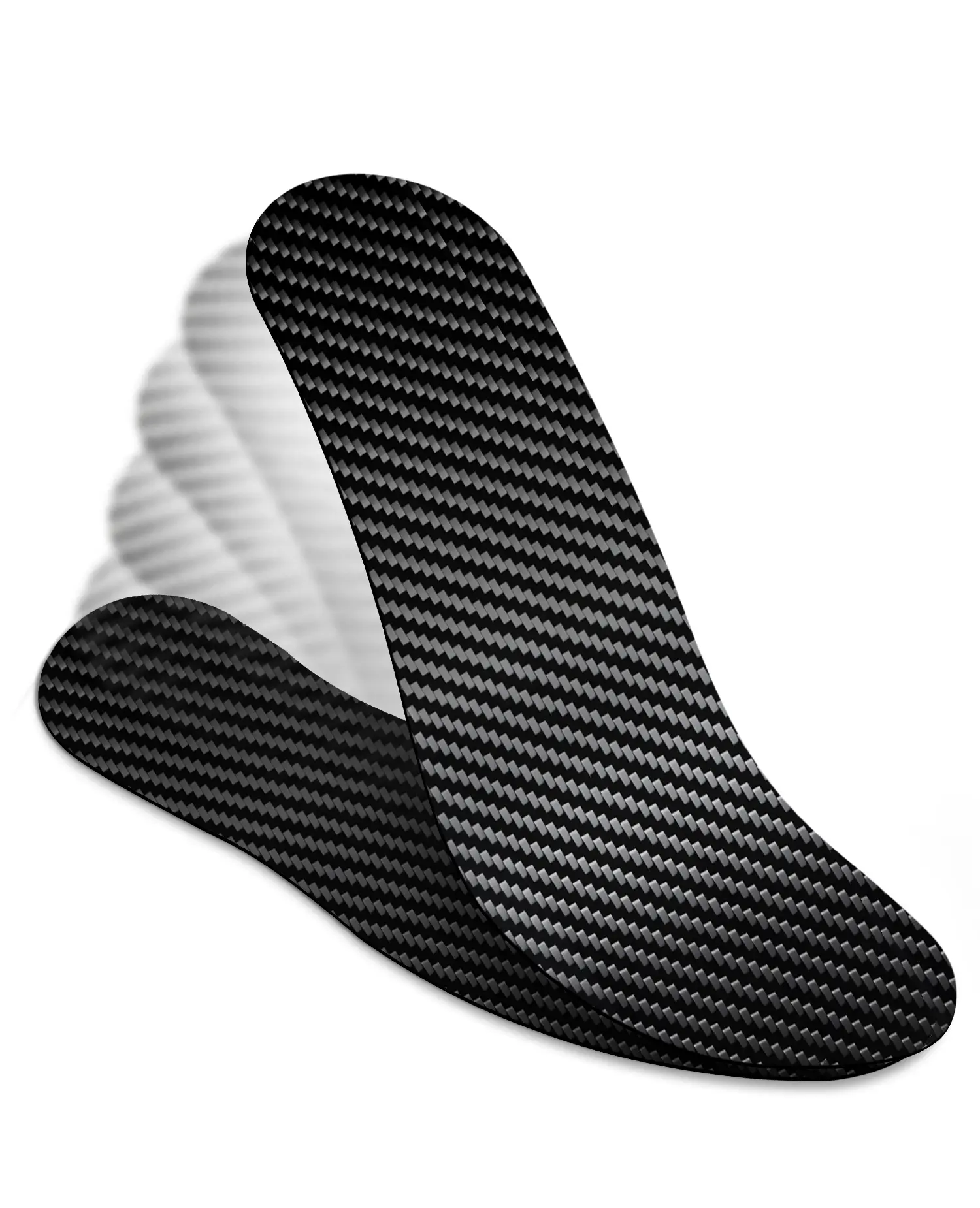 Sport Carbon Fiber Performance Insoles, Pain Relief for Plantar Fasciitis, Turf Toe, Foot Fractures, Hallux Rigidus and Limitus - Semi Rigid Inserts for Sports, Soccer, Volleyball, Basketball, Run