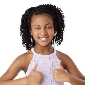 Sensationnel Crochet Braids Lulu Mini Kids Pre-Looped 2X Wand Twist 7"