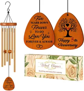 5th Anniversary Wedding Gifts for Her Him, 5 Year for Wife Husband,, Five Years Wood Gifts Marriage for Couple,Girlfriend,Boyfriend,,Men