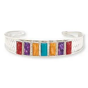 Mine Finds by Jay King Turquoise and Composite Spiny Oyster Shell Cuff Bracelet
