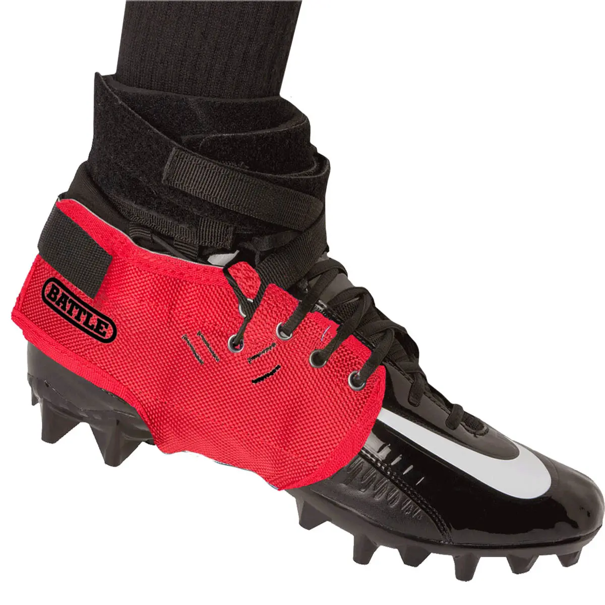 Battle Sports XFAST Over the Cleat Ankle Support System - Red
