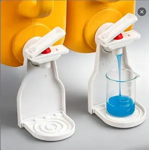 Laundry Detergent Dispenser Stand With No-Drip Press And Pour Mechanism, Built With Integrated Drip Tray And Stable Base, Practical Liquid Organizer For Laundry Room, Prevents Spills And Mess During Daily Detergent Use