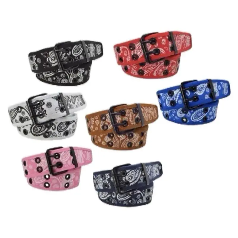 Bandana cloth belts Casual Waistband Fashionable Metal Buckle