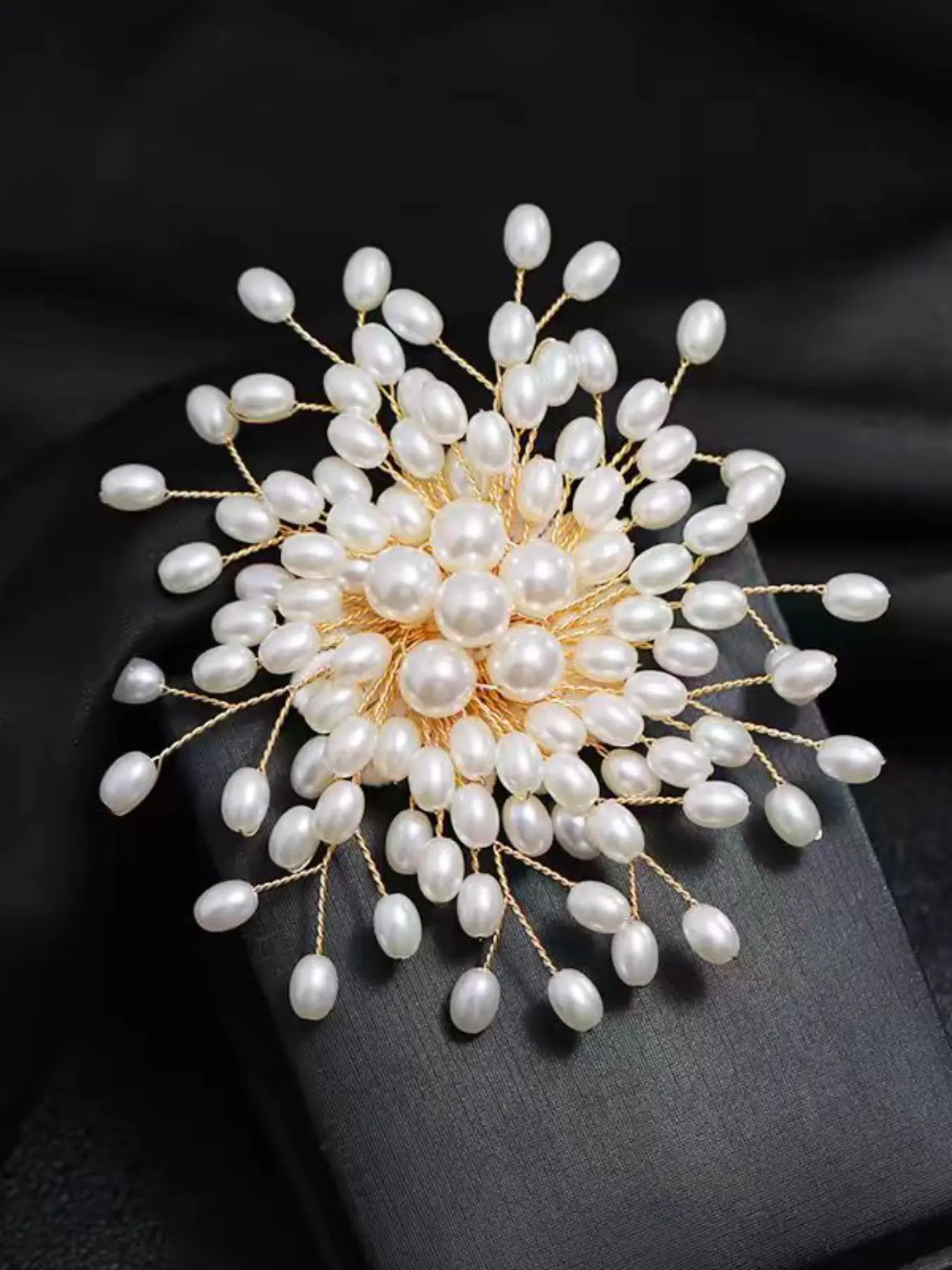 ✨NEW✨ Elegant White Floral Brooch Amazon.com: M&S Schmalberg Handmade White Camellia Brooch  main image 2