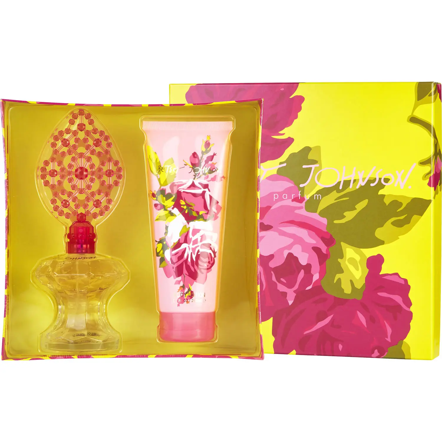 Betsey Johnson Set-Eau De Parfum Spray 3.4 Oz & Body Lotion 6.7 Oz For Women