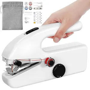Handheld Sewing Machine, Hand Held Sewing Machine for Adults, Portable Small Mini Sewing Device new model, handheld sewing machine; Quick sewing portable, equipped with sewing kit, beginner sewing machine for beginners, very suitable for home use.
