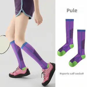 Women's Medium-Tube Sports Performance Pressure Socks - Female Shock-Absorbing Calf Socks for Sports & Outdoor Activities