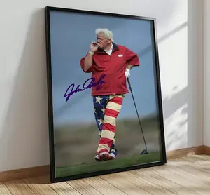John Daly Golf PGA Autograph Poster