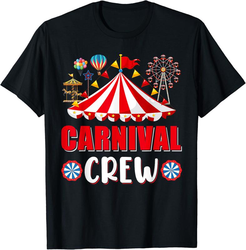 Carnival Crew Funny Circus Staff Costume Circus Theme Party T-Shirt - Rosazamorap Shop 40B0C8SRHW91