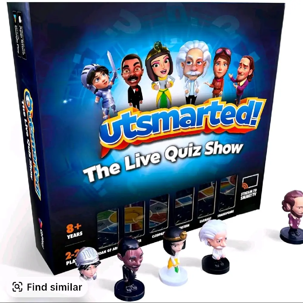 Outsmarted Board Game for Families - The Live Quiz Show - 8+ Years - 2-7 Players - Fun Family Game