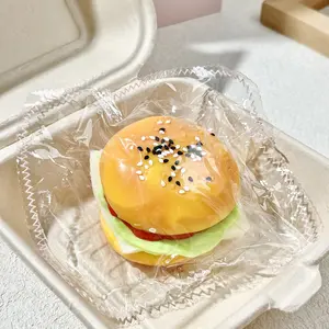 【Buy 3 get 1 free】Mini Layered Burger taba squishy slime squishies  kidstoysFood-Grade Silicone Slow-Rising Rebound Squishy Fidget Toys for Stress Relief - Soft Squeeze Toys with Thick Creamy Slime Texture, Handmade Non-Toxic Sensory Toys