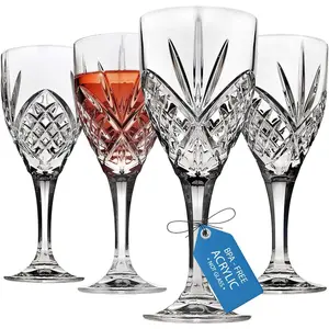 Glasses Goblets, Shatterproof and   - Dublin Collection, Set of 4
