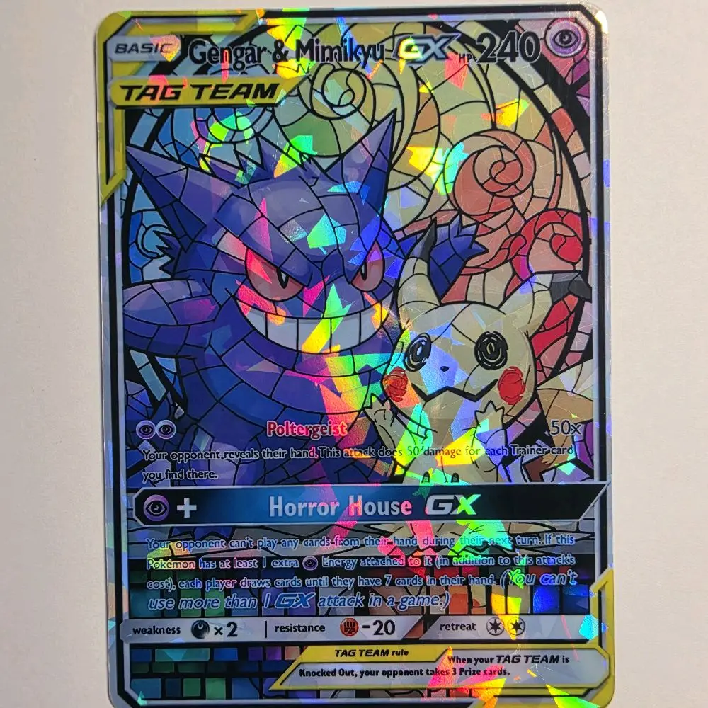 stained glass pokemon card Holo Eevee Stained Glass Pokemon