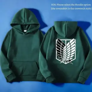 Attack On Titan Anime Eren Yeager Pullover Streetwear For Men And Women Harajuku Shingeki No Kyojin Hoodies T-shirts, Sweater, Hoodies – Suitable for All Genders