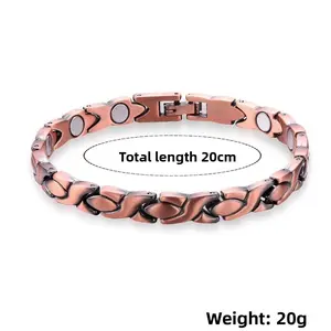 Men's and Women's Magnetic Bracelet Retro Creative Magnetic Bangle Alloy copper anklet multicolored  jewelry limited  release gift  form  on