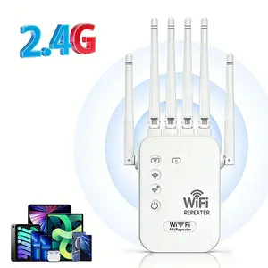 WiFi Range Extender, WiFi Extender Signal Booster, Covers Up to 5000 Sq.Ft & 50 Devices, Long Range WiFi Repeater, Wireless Signal Repeater, Internet Extender with Ethernet Port WiFi Booster, Easy Setup