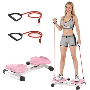 Waist Twister, Waist Twister Ab Machine with 300 lbs Weight Capacity Anti-Slip Twist Board | Noiseless, Non-Slip + Resistance Bands | Waist Sculptor – Perfect for Home Gym Daily Exercise