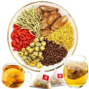 Liver Cleansing Tea Chrysanthemum Cassia Seeds Tea Bags,Chrysanthemum,Osmanthus,Honeysuckle Cassia Seeds,Burdock Root, Goji Berrys Combination of Floral Tea