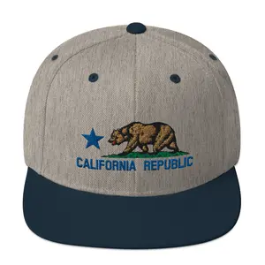 California Flag Classic Gray - Snapback Hat
