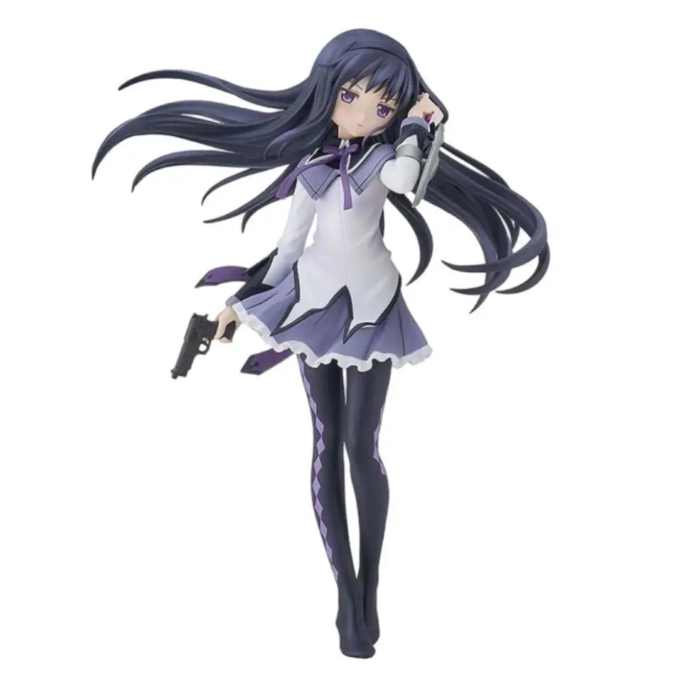 17cm Madoka Magica figure Akemi Homura Anime PVC Model Birthday Present Ornaments Collectible Toys children birthday gift