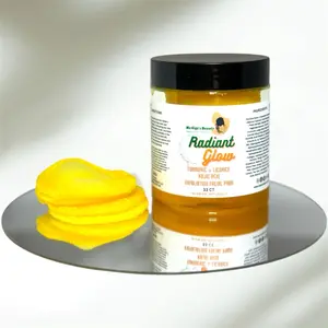 Turmeric Licorice & Kojic Acid Radiant Glow Exfoliating Facial Pads Vitamin C Flower Skincare