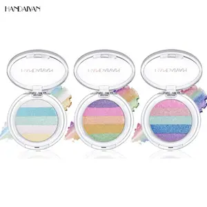 Chameleon Diamond Rainbow Eyeshadow, Multichrome Face Highlighter Palette, Multi-use, Long Lasting, High Pigment, Metallic Glitter Sparkling Eyeshadow Eyes Makeup Highlighter